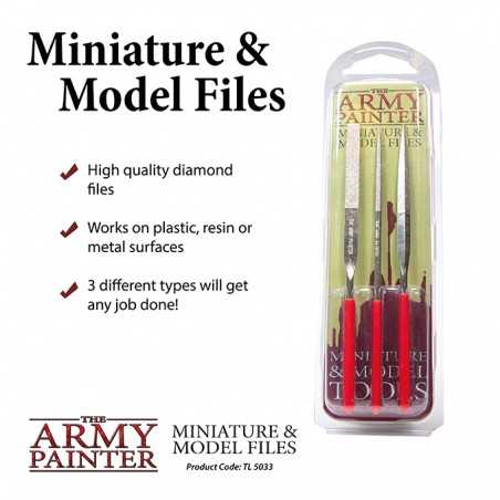 MINIATURE AND MODEL FILES limette di precisione SET DI 3 LIME in metallo THE ARMY PAINTER THE ARMY PAINTER - 1
