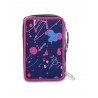 ASTUCCIO 3 ZIP triplo scomparto LOVE YOUR SOUL tre piani SEVEN accessoriato SCUOLA SEVEN - 3