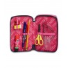 ASTUCCIO 3 ZIP triplo scomparto LOVE YOUR SOUL tre piani SEVEN accessoriato SCUOLA SEVEN - 5