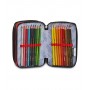 ASTUCCIO 3 ZIP triplo scomparto UNDERGROUND SOIL seven TRE PIANI accessoriato SEVEN - 6