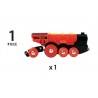 GRANDE LOCOMOTIVA ELETTRICA ROSSA BRIO trenino 33592 MIGHTY RED ACTION LOCOMOTIVE
