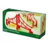 PONTE A DUE CAMPATE treni in legno BRIO trenino 33683 DOUBLE SUSPENSION BRIDGE