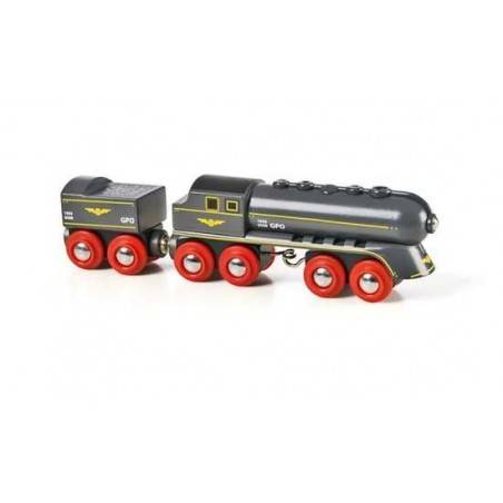 VAPORIERA VELOCE treni in legno BRIO trenino 33697 SPEEDY BULLET TRAIN