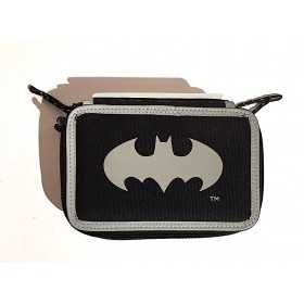 ASTUCCIO scuola TRE CERNIERE completo BATMAN 2021 triplo scomparto CON MATERIALE GUT - 1