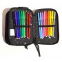 ASTUCCIO scuola TRE CERNIERE completo BATMAN 2021 triplo scomparto CON MATERIALE GUT - 4