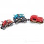 BISARCA TRASPORTO AUTO trenino TRENO ferrovia HAPE race car transporter E3735 età 3+ Hape - 3