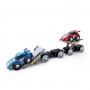 BISARCA TRASPORTO AUTO trenino TRENO ferrovia HAPE race car transporter E3735 età 3+ Hape - 4