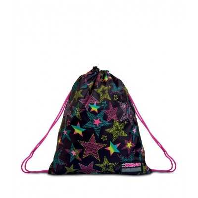 SOFT BACKPACK sacca sport STARBRIGHTING zainetto NERO coulisse SACCA seven FANTASIA SEVEN - 1