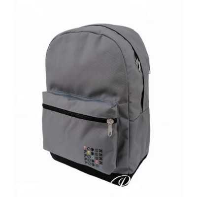 ZAINO monoscomparto FEDEZ X SEVEN scuola GRIGIO cartella MATERIALE RICICLATO SEVEN - 1