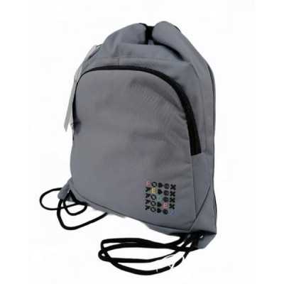 SACCA SPORT easy backpack FEDEZ X SEVEN zainetto GRIGIO a strozzo COULISSE SEVEN - 1