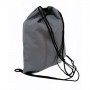 SACCA SPORT easy backpack FEDEZ X SEVEN zainetto GRIGIO a strozzo COULISSE SEVEN - 2