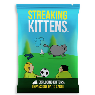 STREAKING KITTENS espansione per EXPLODING KITTENS con 15 nuove carte IN ITALIANO Asmodee - 1