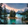 PUZZLE ravensburger 2000 PEZZI originale SPIRIT ISLAND IN CANADA cm 98 x 75 Ravensburger - 2