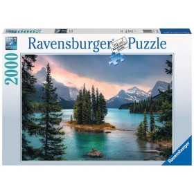 PUZZLE ravensburger 2000 PEZZI originale SPIRIT ISLAND IN CANADA cm 98 x 75