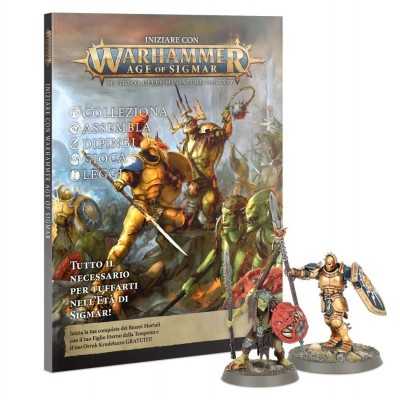 INIZIARE CON WARHAMMER AGE OF SIGMAR rivista in italiano e 2 miniature Games Workshop - 1