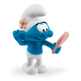 PUFFO VANITOSO ALLO SPECCHIO originale THE SMURFS puffi SCHLEICH in resina 20827 età 3+ Schleich - 1