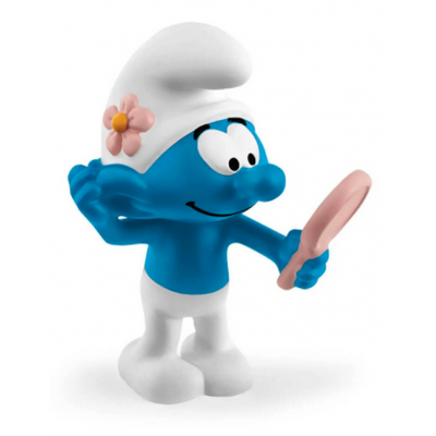 PUFFO VANITOSO ALLO SPECCHIO originale THE SMURFS puffi SCHLEICH in resina 20827 età 3+ Schleich - 1