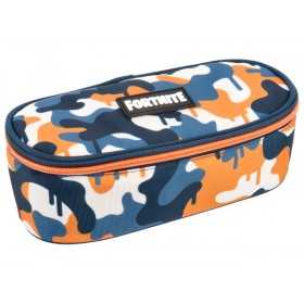 ASTUCCIO OVALE con scomparto interno organizzato FORTNITE fantasia CAMO con zip Franco Panini Ragazzi - 1
