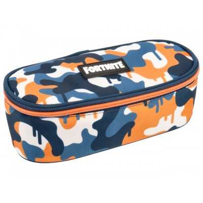 ASTUCCIO OVALE con scomparto interno organizzato FORTNITE fantasia CAMO con zip Franco Panini Ragazzi - 1