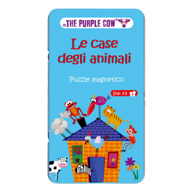 LE CASE DEGLI ANIMALI puzzle magnetico IN ITALIANO the purple cow PORTATILE gioco da viaggio 3+ The Purple Cow - 1