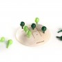 GREEN TRIS noughts and crosses GIOCO IN LEGNO milaniwood 100 % MADE IN ITALY età 5+ MILANIWOOD - 2