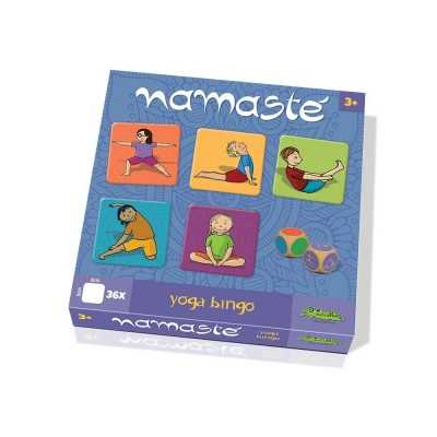 NAMASTE' YOGA BINGO gioco della tombola POSIZIONI creativamente 36 TESSERE età 3+ Creativamente - 1