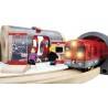 FERROVIA METROPOLITANA treni in legno BRIO trenino 33513 METRO RAILWAY SET
