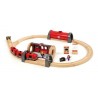 FERROVIA METROPOLITANA treni in legno BRIO trenino 33513 METRO RAILWAY SET