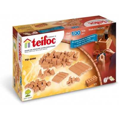 PEZZI ASSORTITI MATTONCINI kit modellismo per bambini TEIFOC 100 pezzi TEIFOC - 1