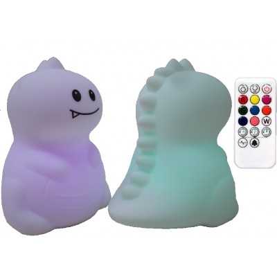 LAMPADA DA NOTTE in silicone DINOSAURO cambiacolore Simply for Kids Simply for Kids - 1