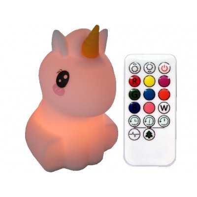 LAMPADA DA NOTTE in silicone UNICORNO cambiacolore Simply for Kids Simply for Kids - 1