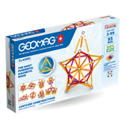 GEOMAG CLASSIC set da 93 pezzi COSTRUZIONI MAGNETICHE stem system MODULARE età 3+ Geomag - 1