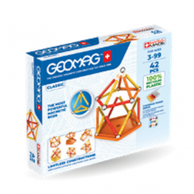 GEOMAG CLASSIC set da 42 pezzi COSTRUZIONI MAGNETICHE stem system MODULARE età 3+ Geomag - 1