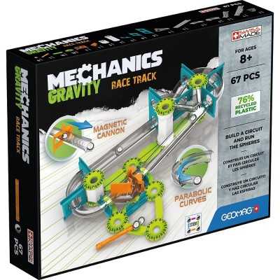 GEOMAG MECHANICS set da 67 pezzi COSTRUZIONI MAGNETICHE race track GRAVITY età 8+ Geomag - 1