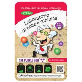 LABORATORIO DI BOLLE E SCHIUMA the purple cow KIT SCIENTIFICO lo scienziato pazzo STEM età 4+ The Purple Cow - 1