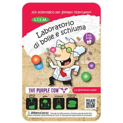 LABORATORIO DI BOLLE E SCHIUMA the purple cow KIT SCIENTIFICO lo scienziato pazzo STEM età 4+ The Purple Cow - 1