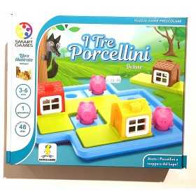 I TRE PORCELLINI DELUXE gioco solitario MANCALAMARO tante sfide SMART GAMES puzzle EDUCATIVO età 3+ Smart Games - 1