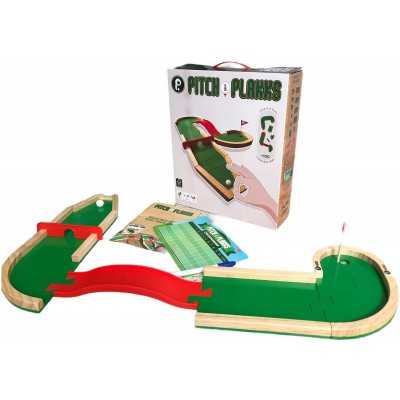 PITCH & PLAKKS gioco di abilità IN LEGNO mini golf 100 COMBINAZIONI età 3+ - 1