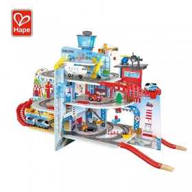 SET FERROVIA GRANDE CITTA' kit da 55 pezzi HAPE treno TRENINI mega city railway set E3768 età 3+ Hape - 1