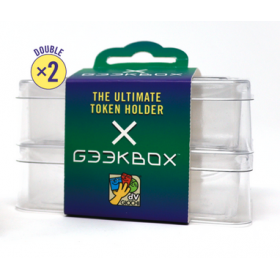 GEEKBOX DOUBLE set di 2 scatoline in plastica TOKEN ORGANIZER accessori per giochi da tavolo DV GIOCHI daVinci Games - 1