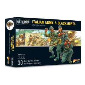 ITALIAN ARMY & BLACKSHIRTS regio esercito e camicie nere BOLT ACTION set di 30 miniatura in plastica WARLORD GAMES Warlord Games