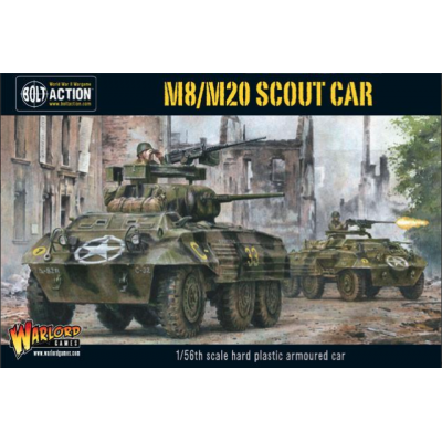 M8/M20 SCOUT CAR grayhound WARLORD GAMES scala 1/56 BOLT ACTION miniatura in plastica Warlord Games - 1