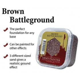 BROWN BATTLEGROUND the army painter CAMPO DI BATTAGLIA MARRONE assortito PER BASETTE E SCENARI THE ARMY PAINTER - 1