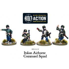 ITALIAN ARMY airborne command BREDA MMG TEAM miniature in metallo WARLORD GAMES set di 4 BOLT ACTION Warlord Games - 1