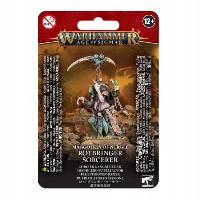 ROTBRINGER SORCERER miniatura in resina MAGGOTKIN OF NURGLE warhammer CITADEL age of sigmar GAMES WORKSHOP età 12+ Games Worksho