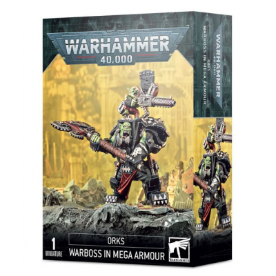 WARBOSS IN MEGA ARMOUR orks KAPOGUERRA IN MEGARMATURA orchi WARHAMMER 40K games workshop CITADEL età 12+ Games Workshop - 1