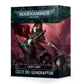 CARTE DATI culti dei genoraptor GENESTEALER CULTS mazzo WARHAMMER 40K citadel GAMES WORKSHOP età 12+