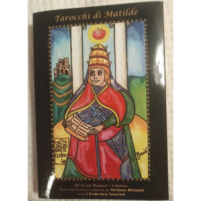 TAROCCHI DI MATILDE labirinto + 22 ARCANI MAGGIORI d'artista EDIZIONI ANDARE A CANOSSA con testi - 1