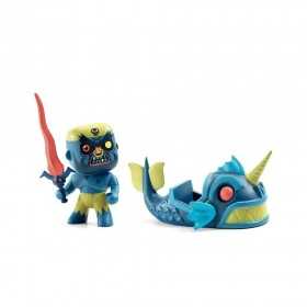TERRIBLE & MONSTER miniature in resina DJECO arty toys PIRATI action figure DJ06839 età 4+ Djeco - 1