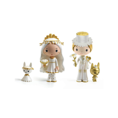 MARGUERITE & LEOPOLD fate TINYLY action figure DJECO in resina DJ06959 snodabile MINIATURE età 4+ Djeco - 1